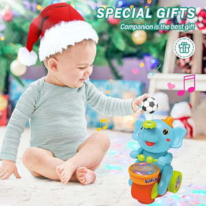 اسباب بازی فیل موزیکال و طبل زن Elephant Musican_اسباب بازی نوزادی